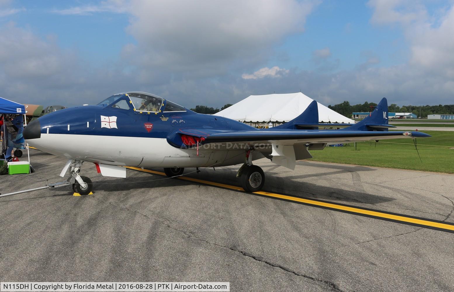 N115DH, 1956 De Havilland (F+W Emmen) Vampire T.55 (DH-115) C/N 866, Vampire