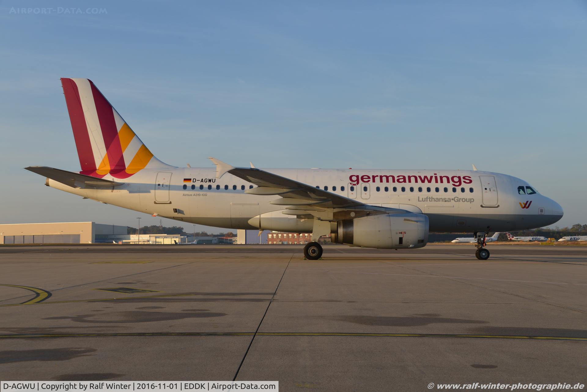 D-AGWU, 2013 Airbus A319-132 C/N 5457, Airbus A319-132 - 4U GWI Germanwings - 5457 - D-AGWU - 01.11.2016 - CGN