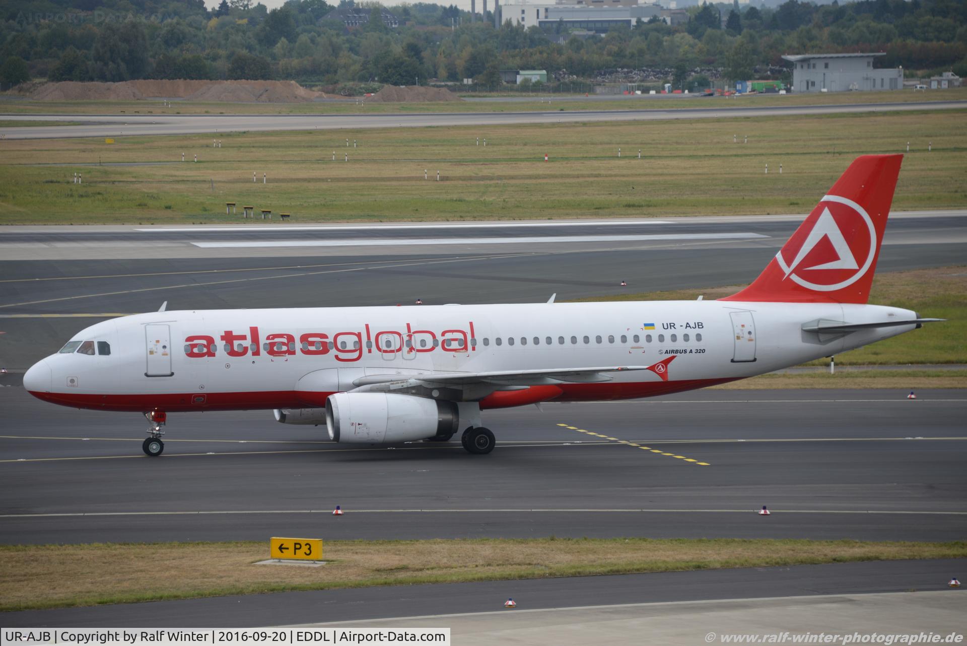 UR-AJB, 1997 Airbus A320-233 C/N 733, Airbus A320-233 - UX UJX AtlasGlobal Ukraine - 733 - UR-AJB - 20.09.2016 - DUS