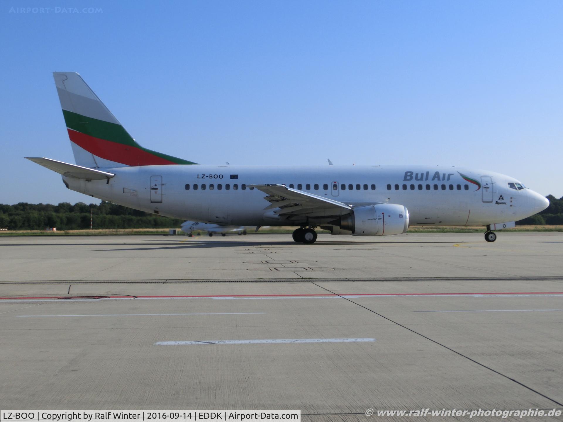 LZ-BOO, 1992 Boeing 737-341 C/N 26852/2273, Boeing 737-341 - BVL Bul Air - 26852 - LZ-BOO - 14.09.2016 - CGN