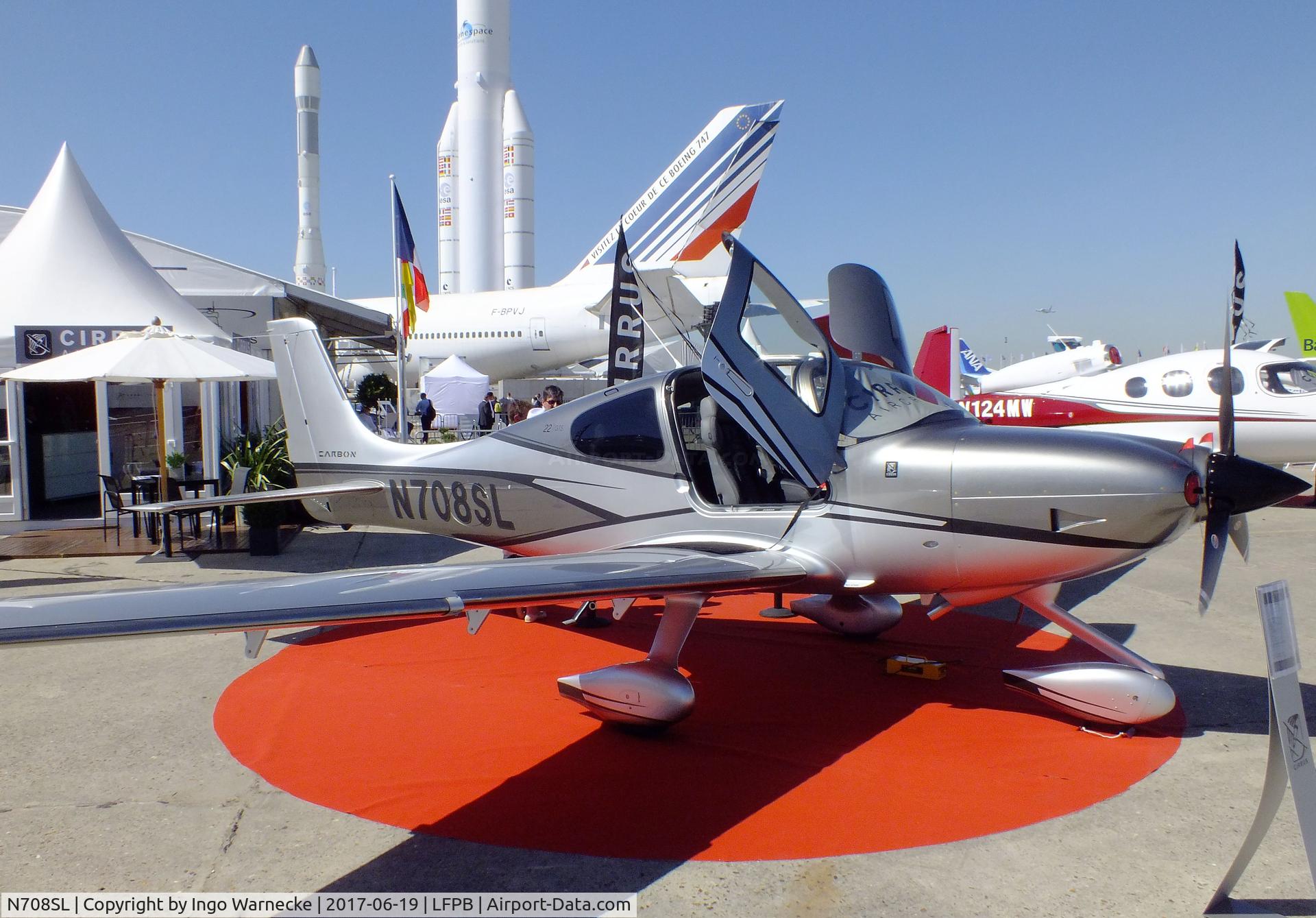 N708SL, 2017 Cirrus SR22 C/N 4467, Cirrus SR22 at the Aerosalon 2017, Paris