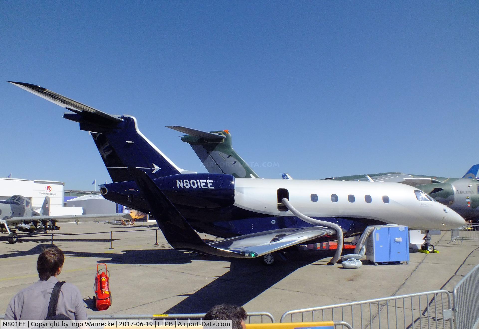 N801EE, 2016 Embraer EMB-545 Legacy 450 C/N 55010005, EMBRAER EMB-545 Legacy 450 at the Aerosalon 2017, Paris