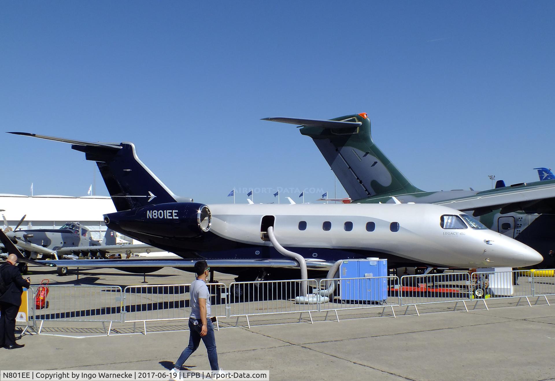 N801EE, 2016 Embraer EMB-545 Legacy 450 C/N 55010005, EMBRAER EMB-545 Legacy 450 at the Aerosalon 2017, Paris