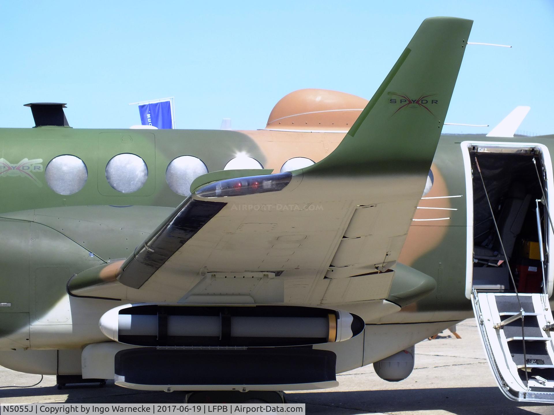 N5055J, 2013 Beechcraft 350ER King Air (B300) C/N FL-855, Beechcraft B300 King Air L3 SPYDR at the Aerosalon 2017, Paris