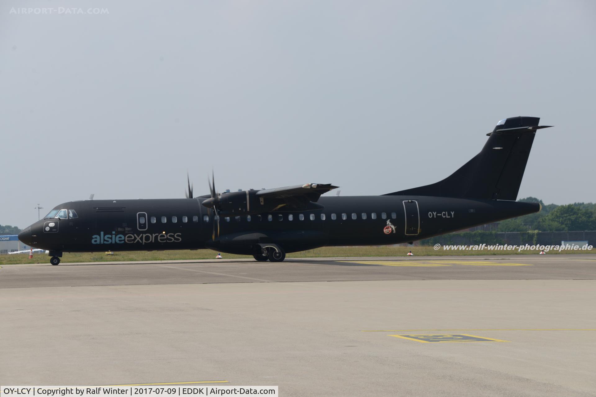 OY-LCY, 2008 ATR 72-500 (72-212A) C/N 799, ATR 72-500 (72-212A) - Alsie Express '1.FC Köln' - 799 - OY-LCY - 09.07.2017 - CGN