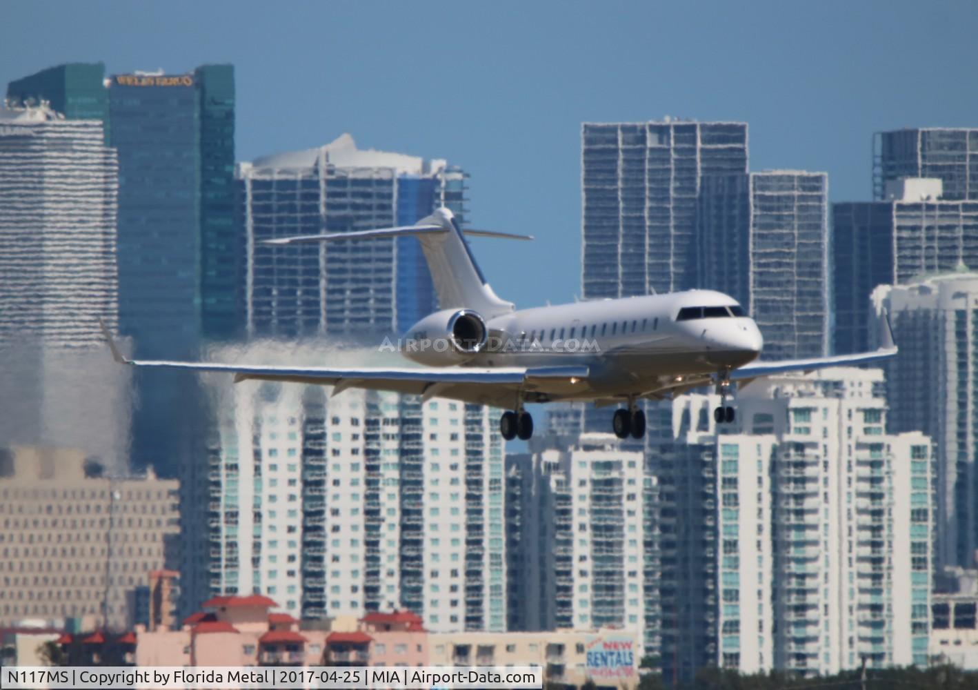 N117MS, 2010 Bombardier BD-700-1A11 Global 5000 C/N 9386, Global 5000