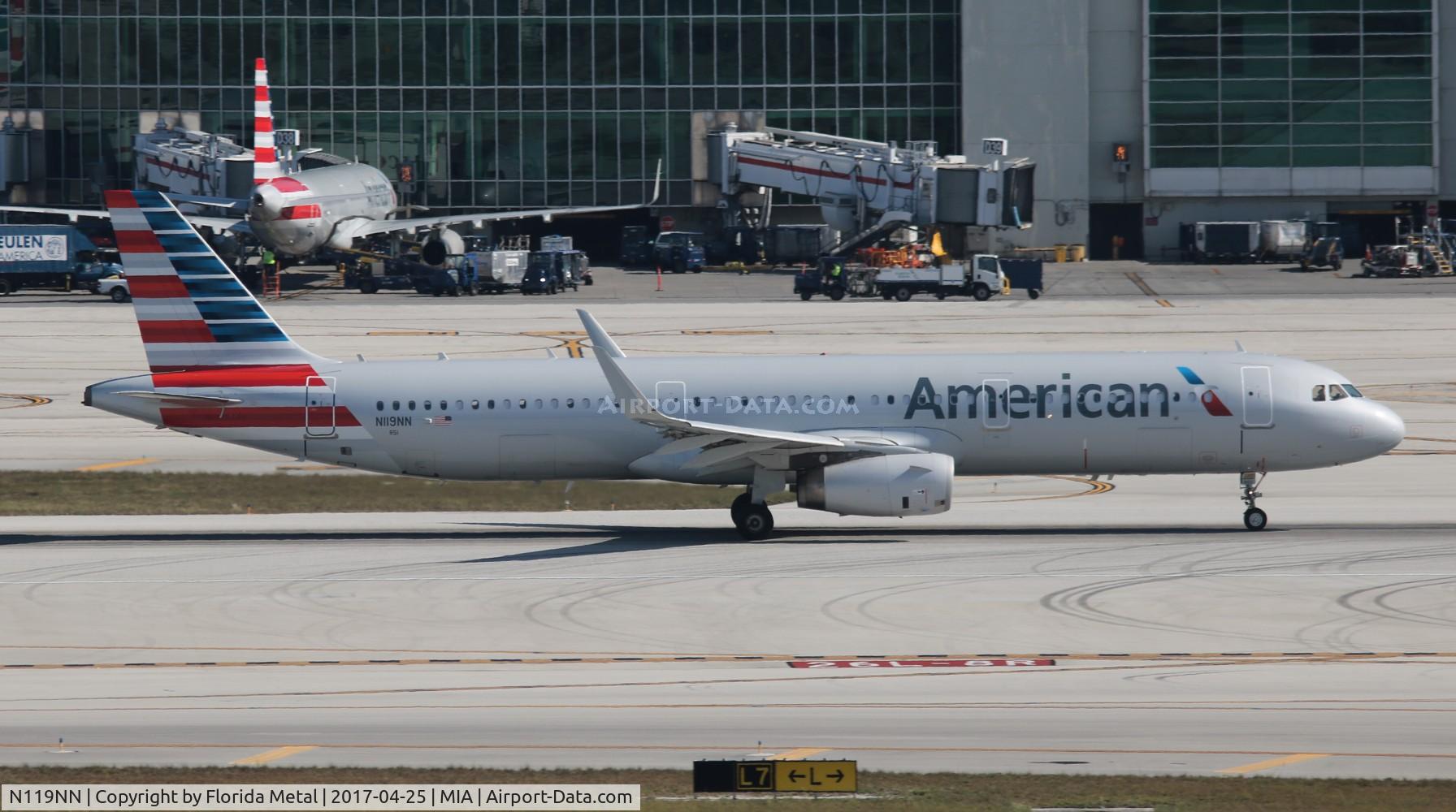 N119NN, 2014 Airbus A321-231 C/N 6222, American