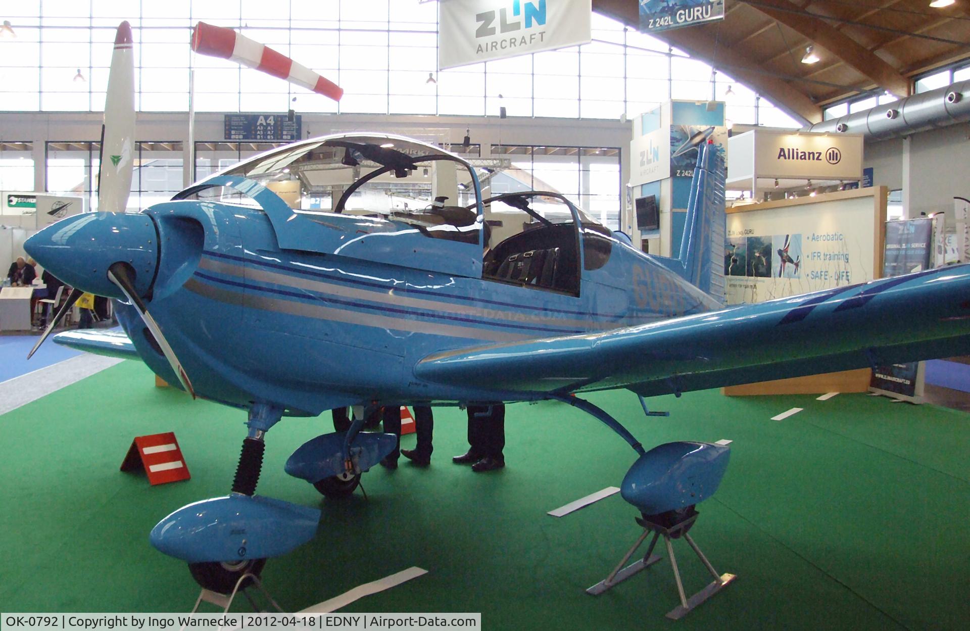 OK-0792, Zlin Z-242L Guru C/N 0792, Zlin Z-242L GURU at the AERO 2012, Friedrichshafen