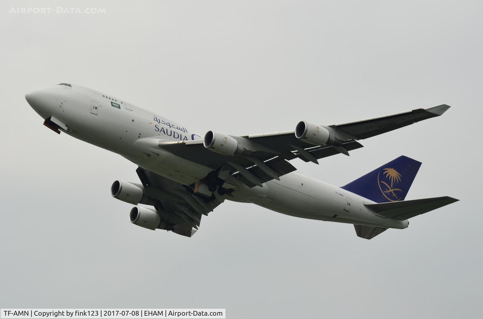 TF-AMN, 1998 Boeing 747-4F6 C/N 27602, SAUDIA 747 TAKING OF