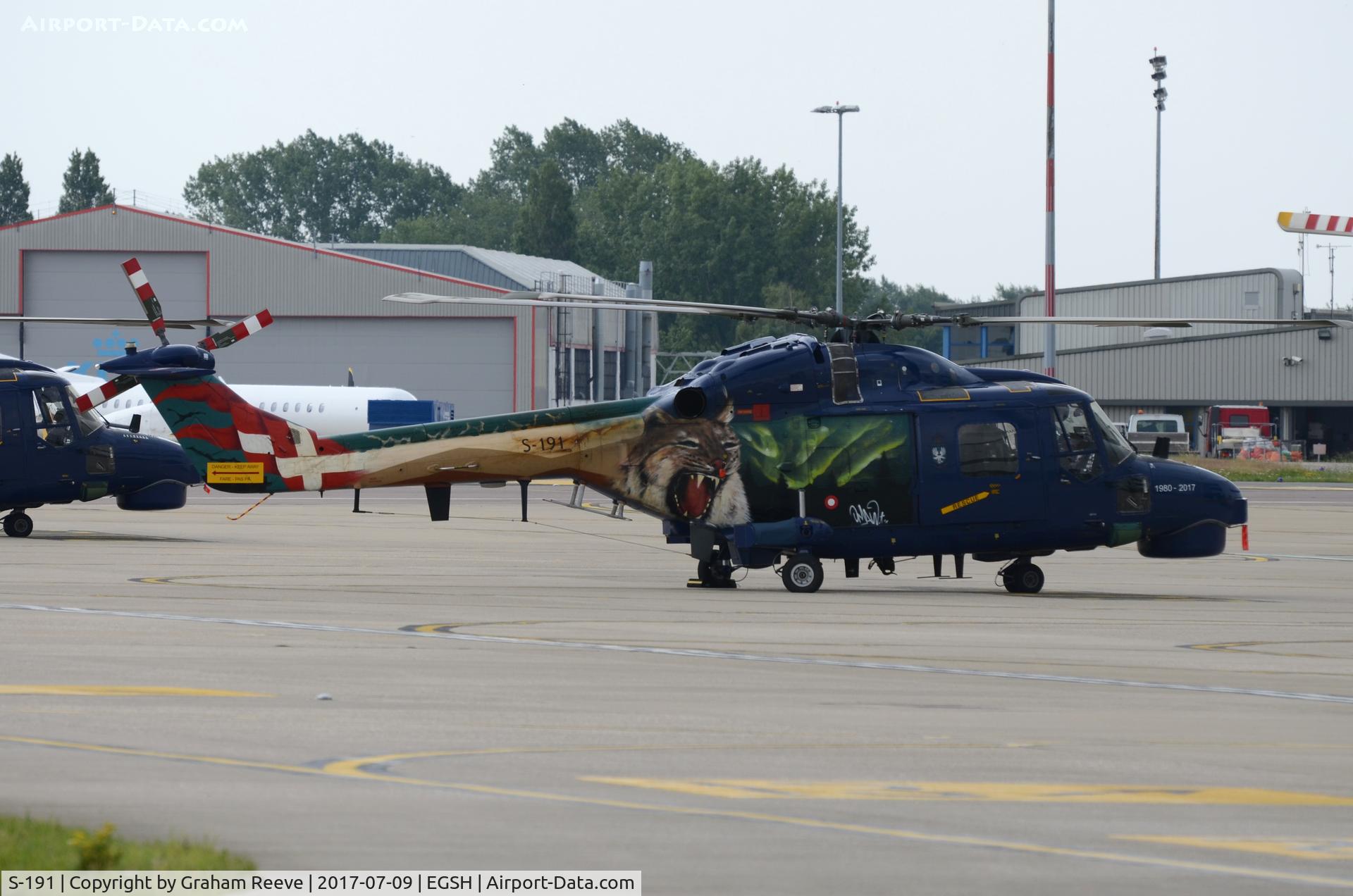 S-191, 1980 Westland Super Lynx Mk.90B C/N 409, Parked at Norwich.