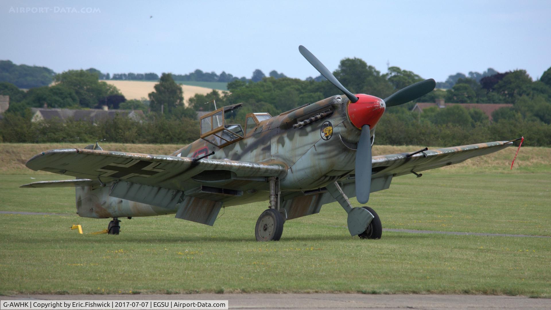 G-AWHK, 1949 Hispano HA-1112-M1L Buchon C/N 172, 3. G-AWHK on the eve of The Flying Legends Airshow, July 2017.