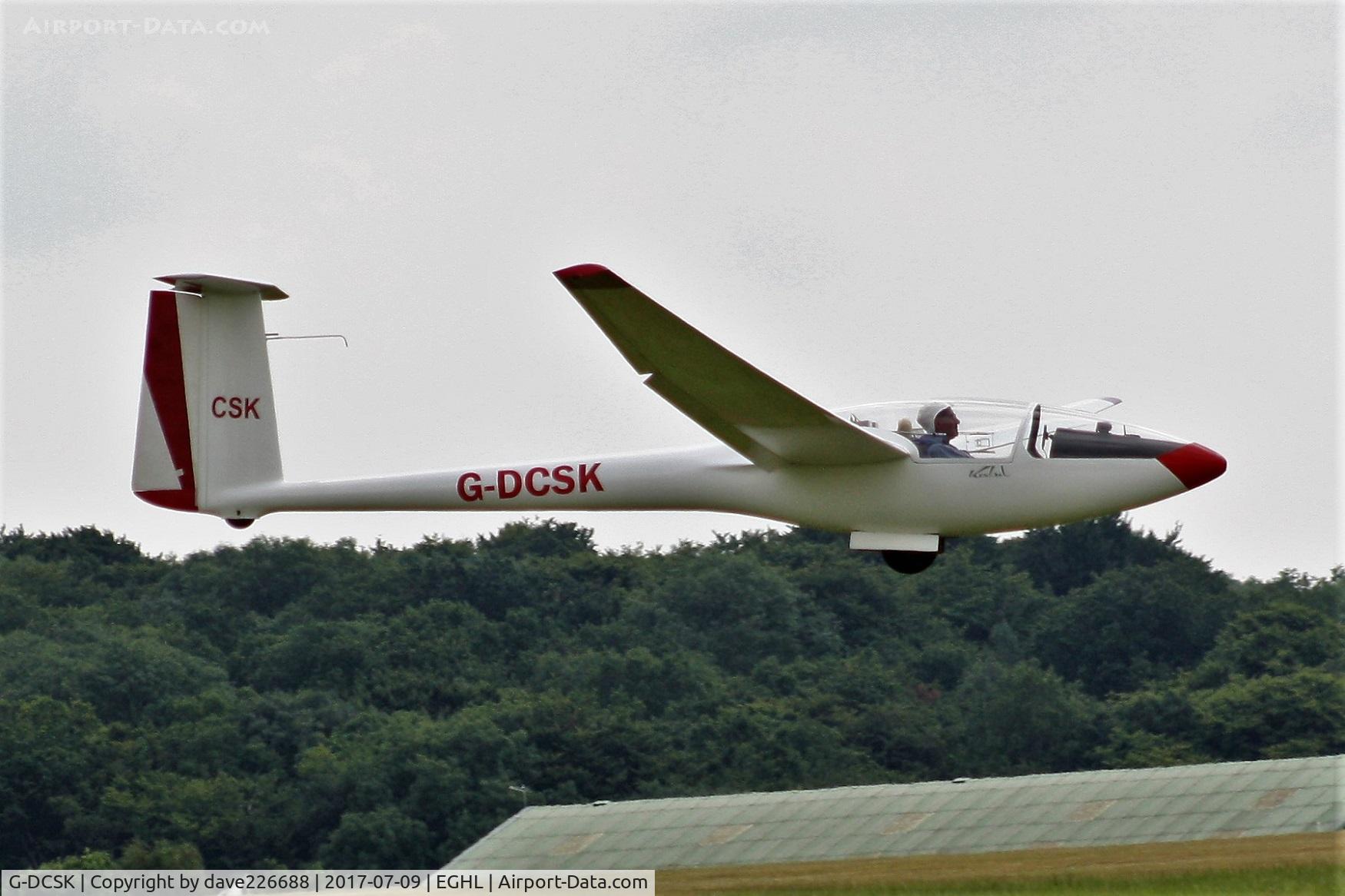 G-DCSK, 1973 Slingsby T-59D Kestrel 19 C/N 1806, Slingsby G DCSK being towed up at Lasham