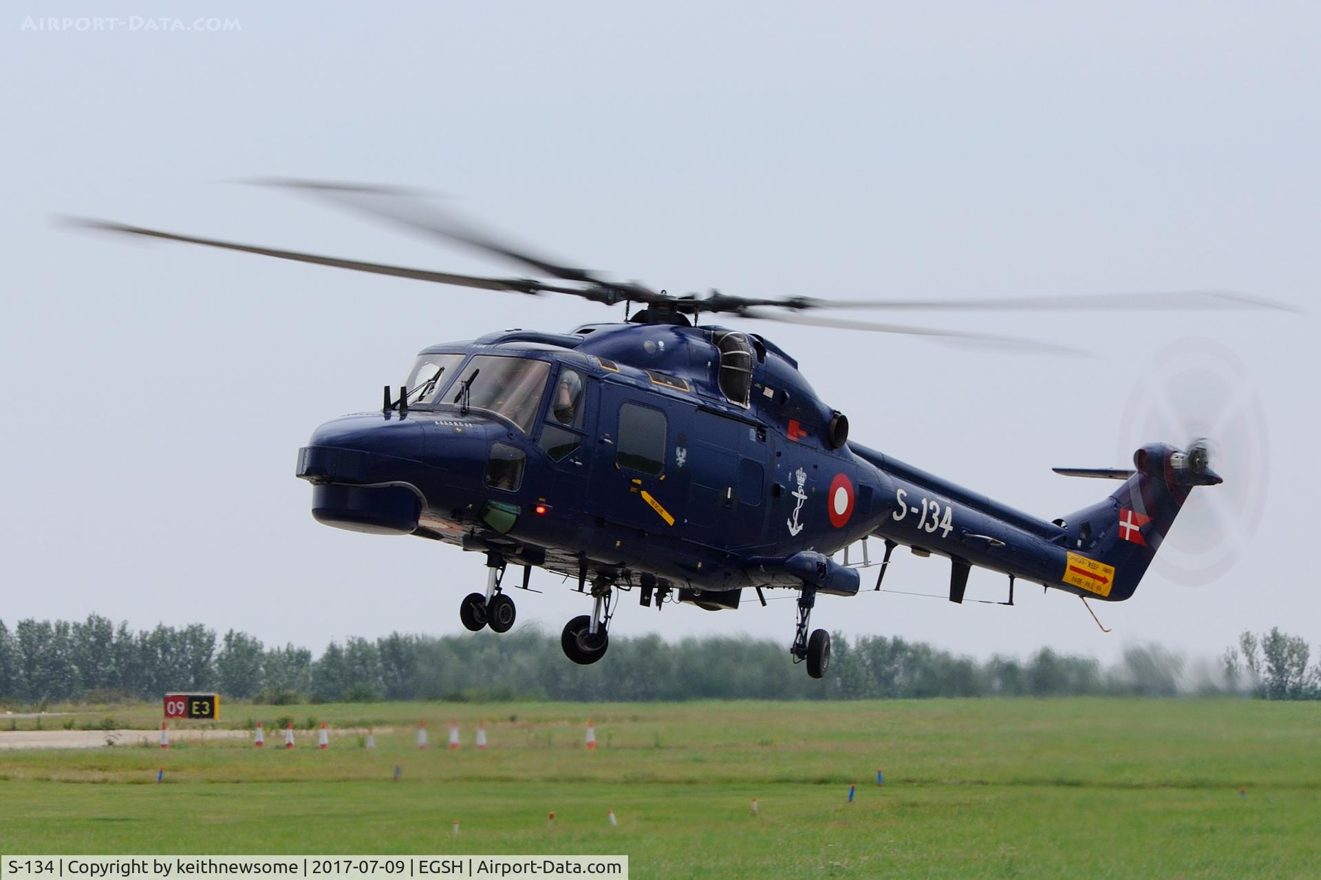 S-134, Westland Super Lynx Mk.90B C/N 425, Arriving at Norwich.