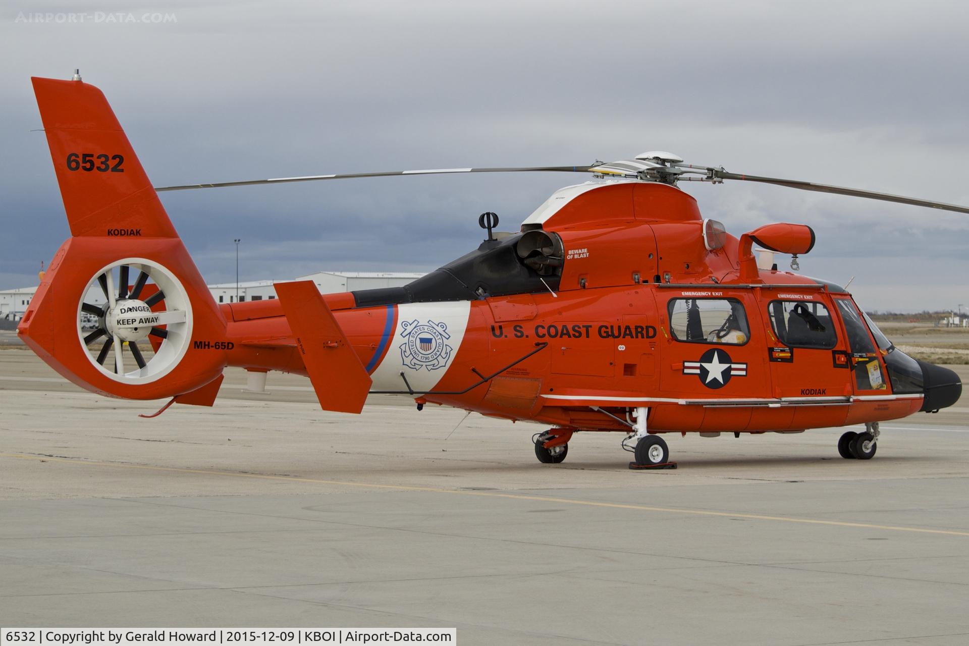6532, Aerospatiale MH-65D Dolphin C/N 6178, Parked on south GA ramp.