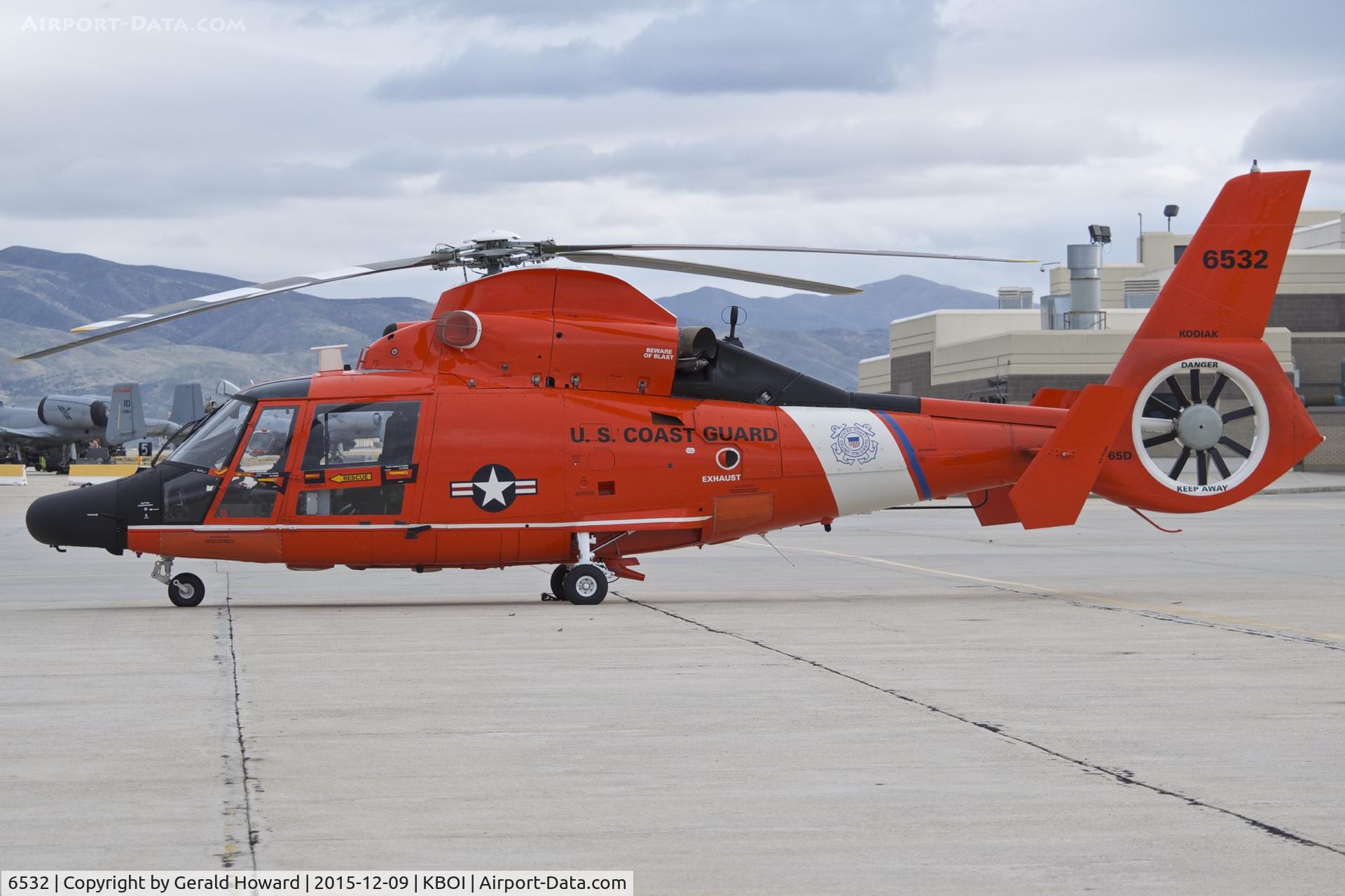 6532, Aerospatiale MH-65D Dolphin C/N 6178, Parked on south GA ramp.