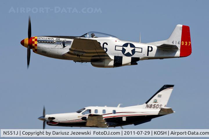 N551J, 1957 North American P-51D Mustang C/N 44-74230, North American P-51D Mustang 