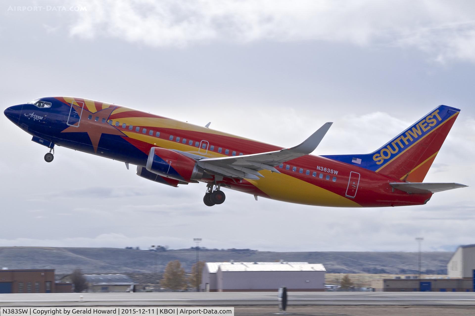 N383SW, 1994 Boeing 737-3H4 C/N 26589, Departing RWY 10L.