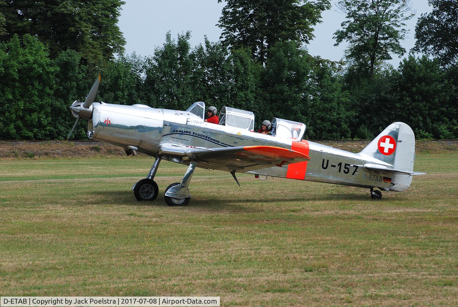 D-ETAB, Pilatus P2-06 C/N 77, D-ETAB at glider airport Dorsten