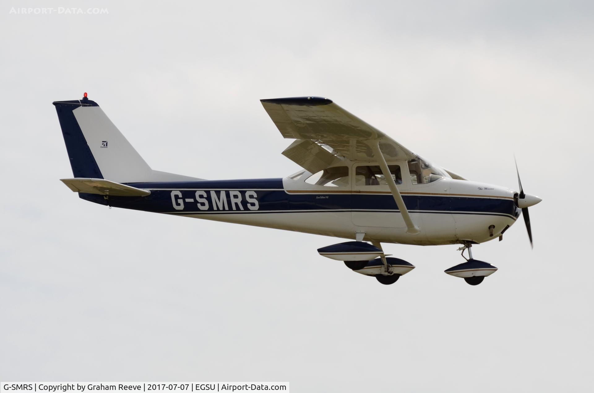 G-SMRS, 1965 Cessna 172F C/N 172-52558, Landing at Duxford.