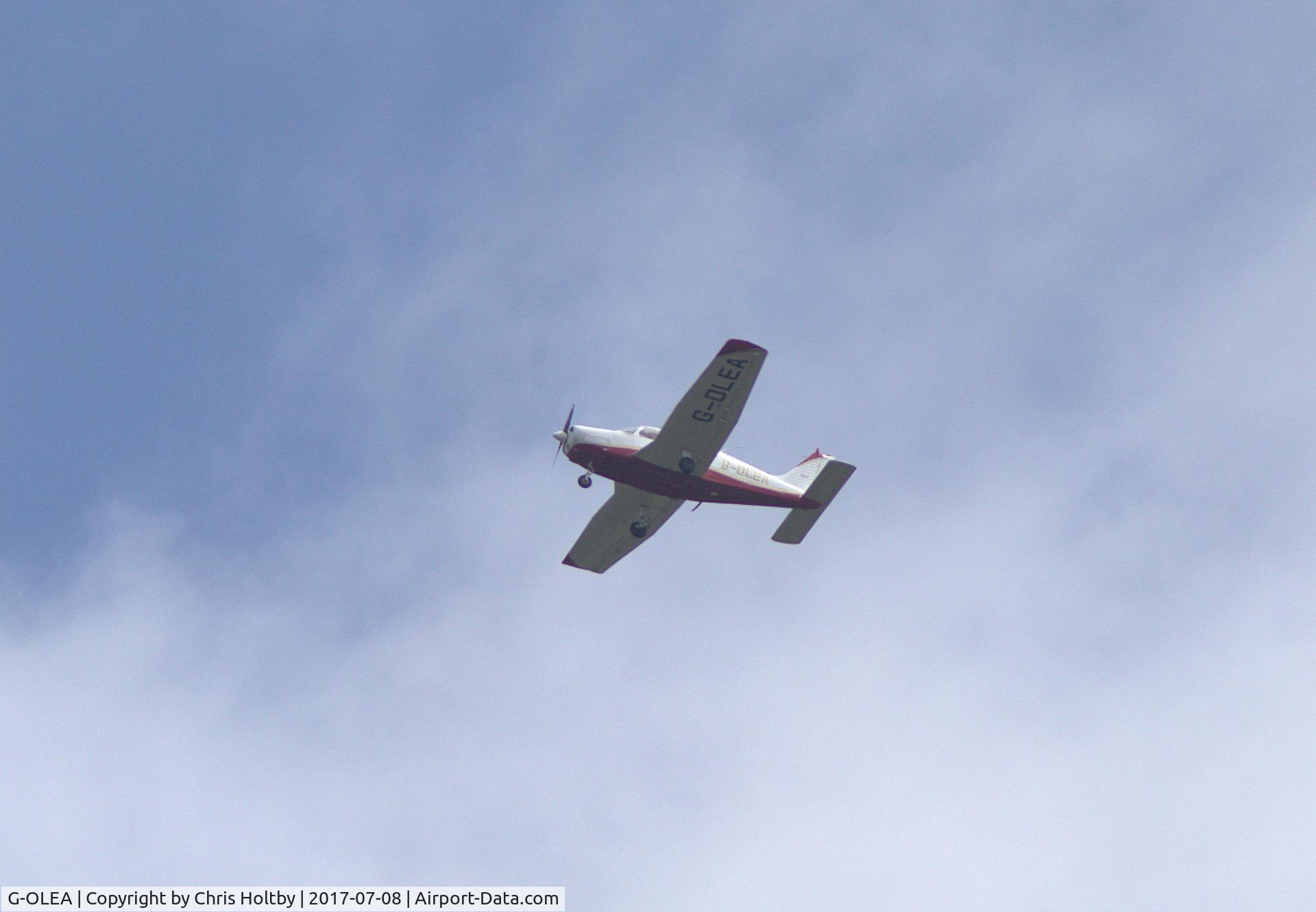 G-OLEA, 1974 Piper PA-28-151 Cherokee Warrior C/N 28-7415457, Over Potters Bar from Elstree, Herts