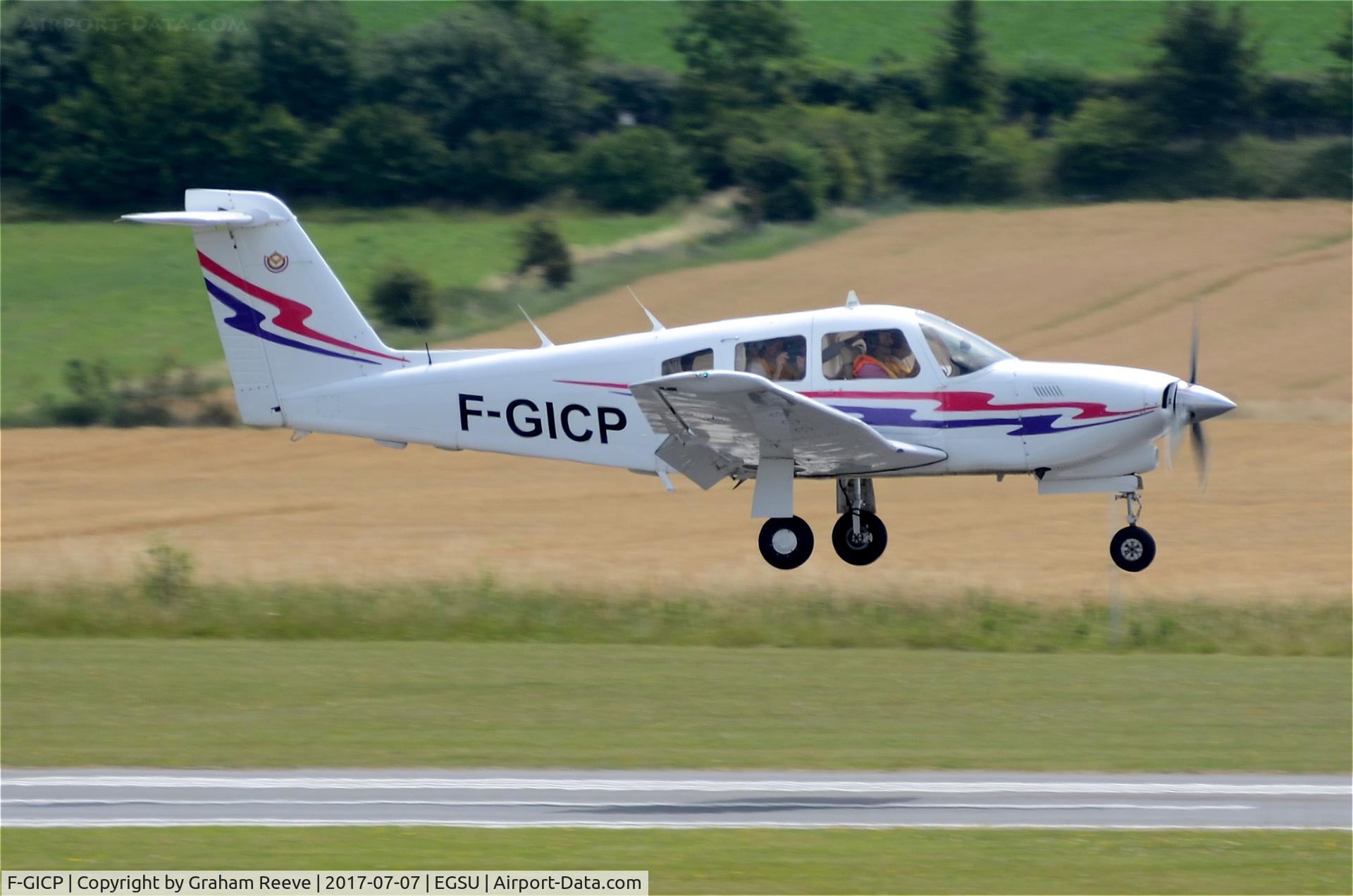 F-GICP, Piper PA-28RT-201T Turbo Arrow IV C/N 28R-8431004, Landing at Duxford.