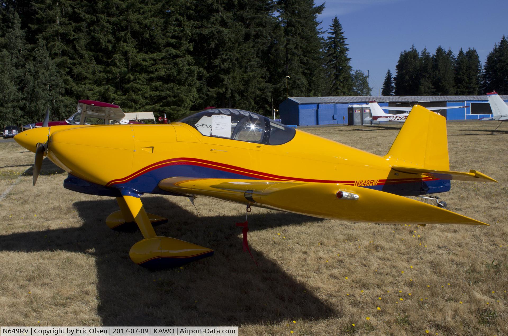 N649RV, 2007 Vans RV-6 C/N 24127, RV at the 2017 Arlington Fly-In.