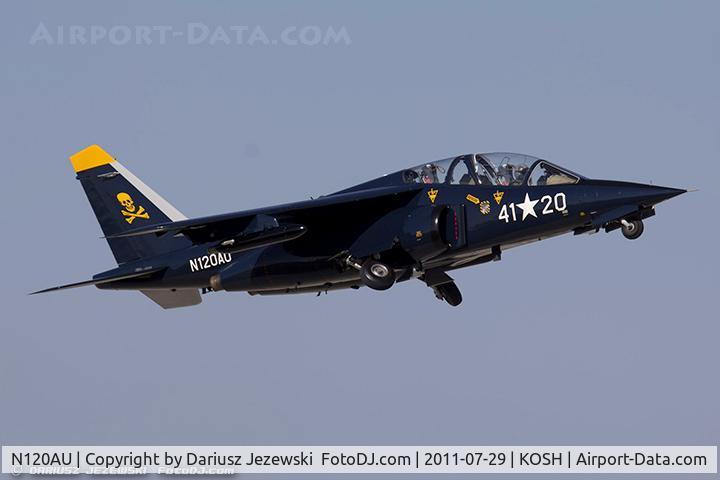 N120AU, 1981 Dassault-Dornier Alpha Jet A C/N 0120, Dassault-Dornier Alpha Jet CN 120, N120AU