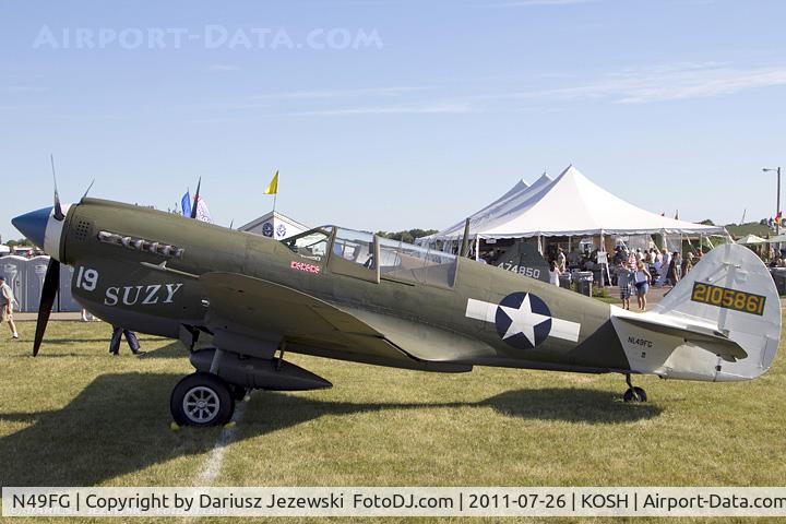 N49FG, 1943 Curtiss P-40N Warhawk C/N 29623, Curtiss P-40N-5 Warhawk Suzy CN 42-105861, NL49FG