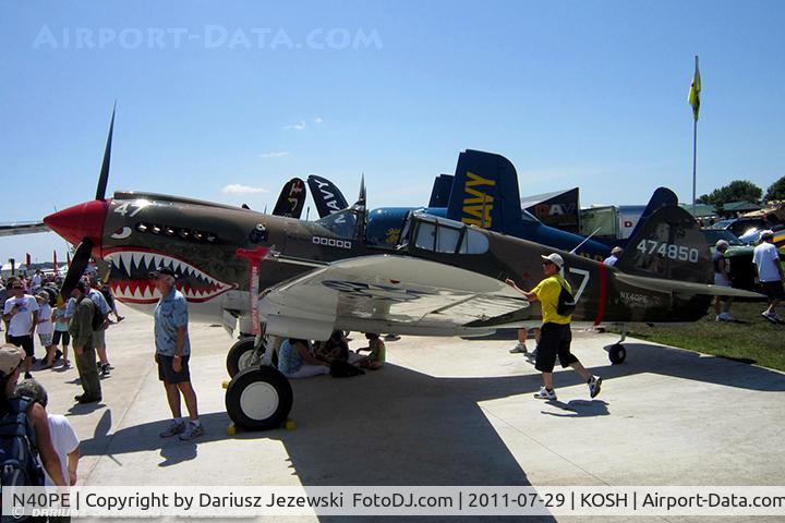 N40PE, 1942 Curtiss P-40E C/N AK905, Curtiss P-40E Warhawk CN AK905, NX40PE