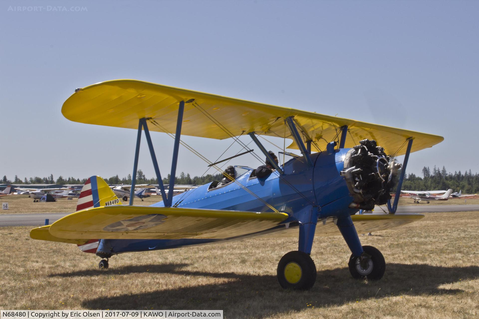 N68480, 1944 Boeing A75N1(PT17) C/N 75-7225, PT-17 at the 2017 Arlington Fly-In.