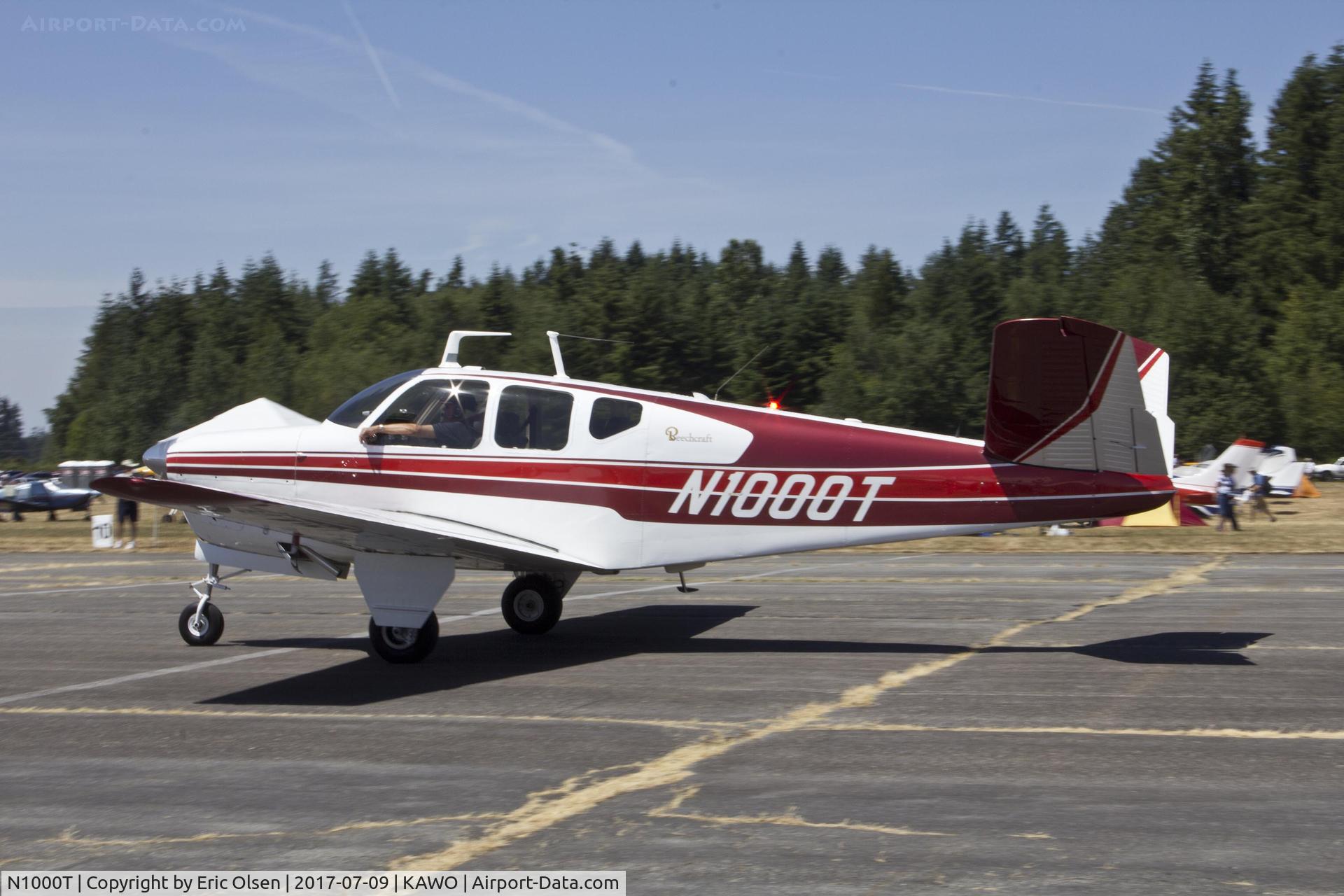 N1000T, 1957 Beech H35 Bonanza C/N D-4980, Beech H35 at the 2017 Arlington Fly-In.