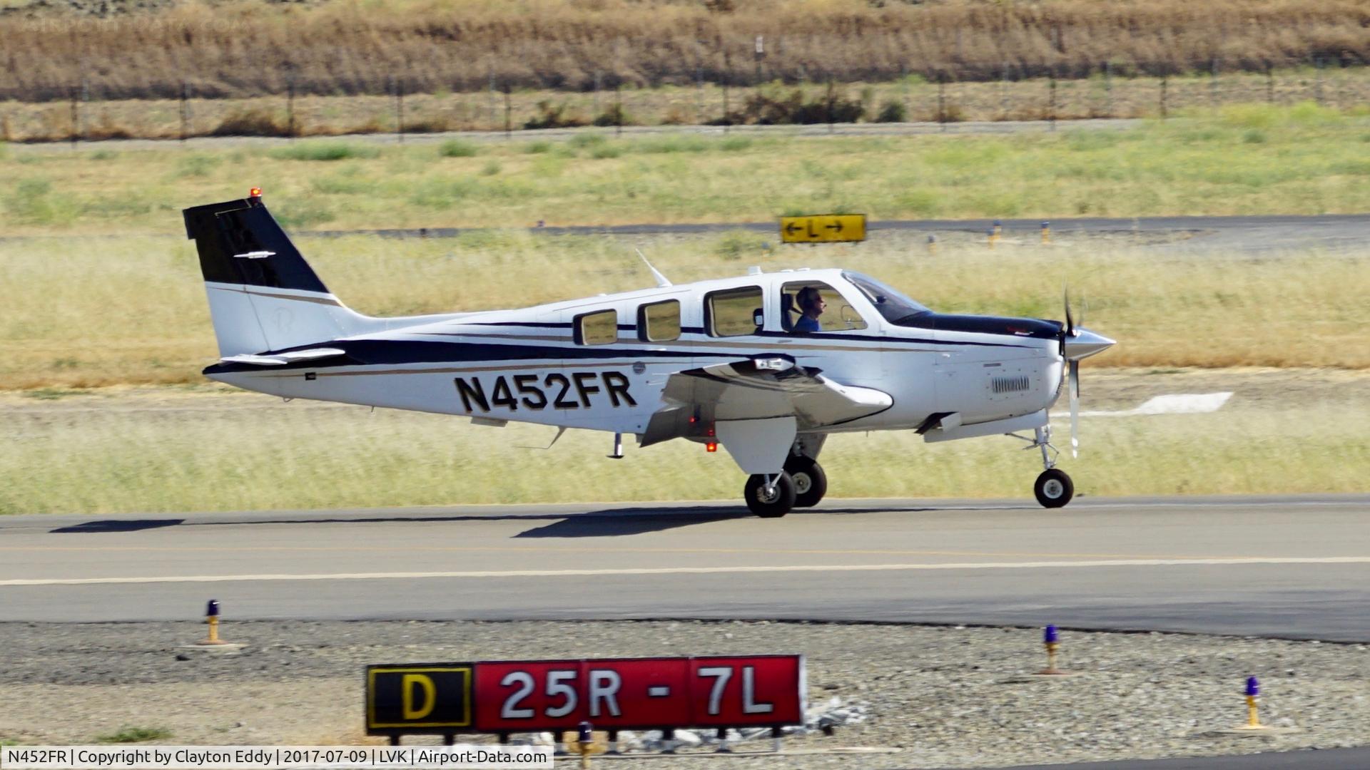 N452FR, Hawker Beechcraft Corp G36 Bonanza C/N E-3976, Livermore Airport California. 2017.