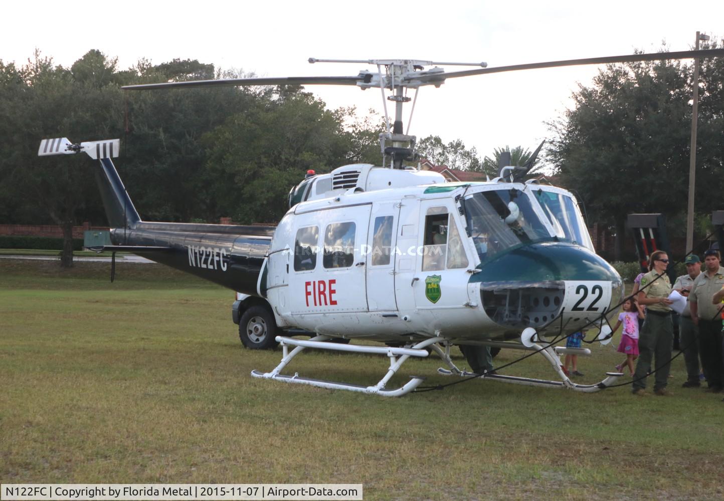 N122FC, Bell UH-1H Iroquois C/N 4749, Florida Division of Forestry at Oveido Mall for American Heroes Air Show
