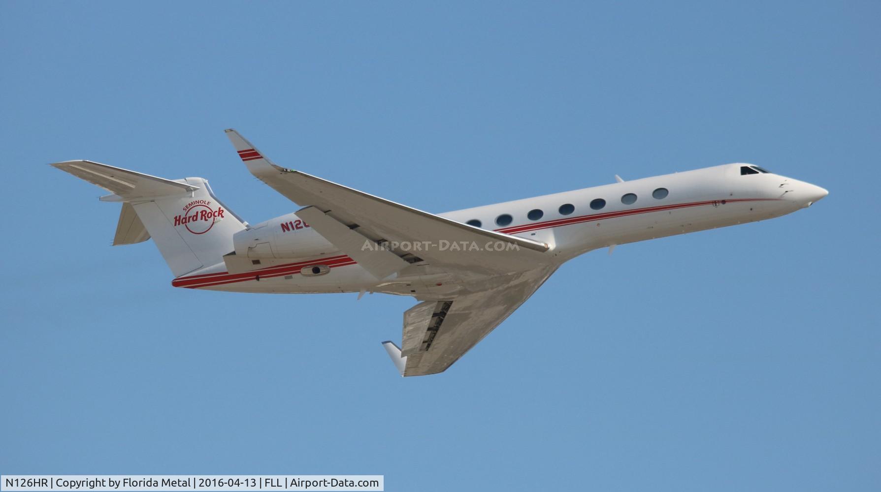 N126HR, 2013 Gulfstream Aerospace GV-SP (G550) C/N 5436, Seminole Hardrock
