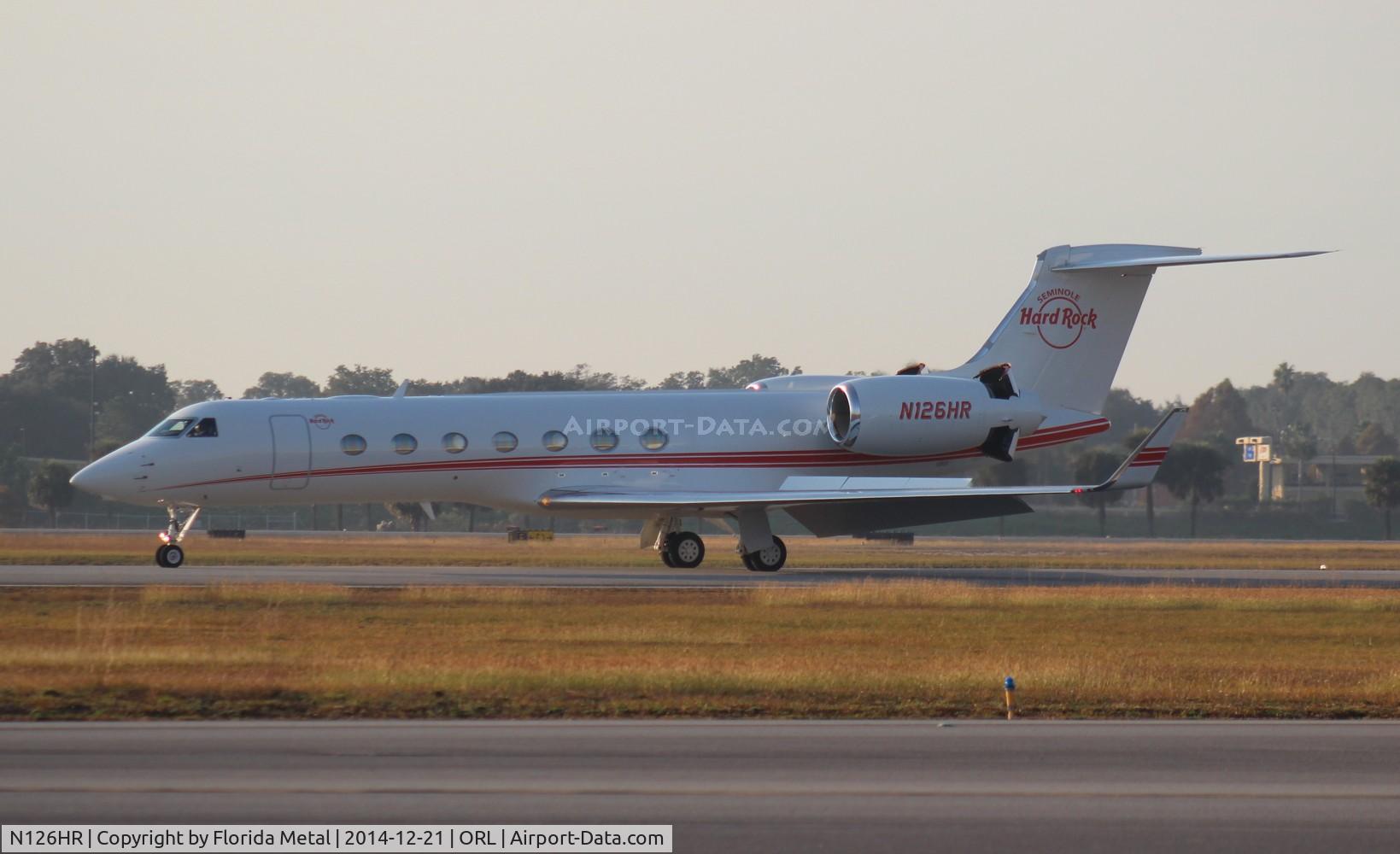N126HR, 2013 Gulfstream Aerospace GV-SP (G550) C/N 5436, Seminole Hardrock