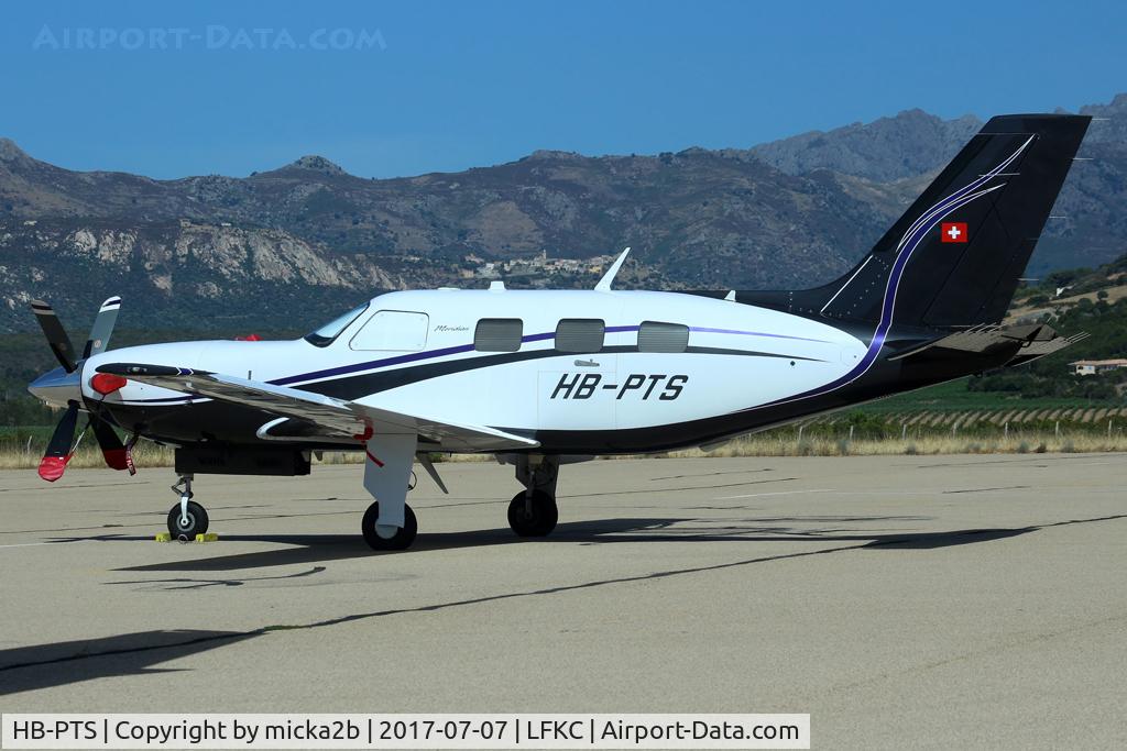 HB-PTS, 2011 Piper PA-46-500TP Malibu Meridian C/N 4697469, Parked