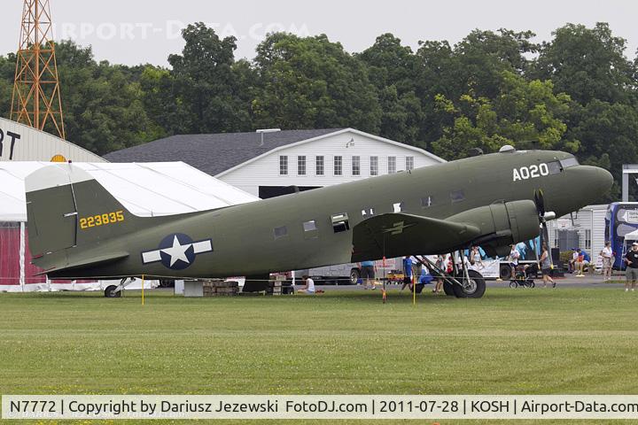 N7772, 1943 Douglas C-49K (DC-3-455) C/N 6338, Douglas DC-3 General Delivery CN 6338, N7772