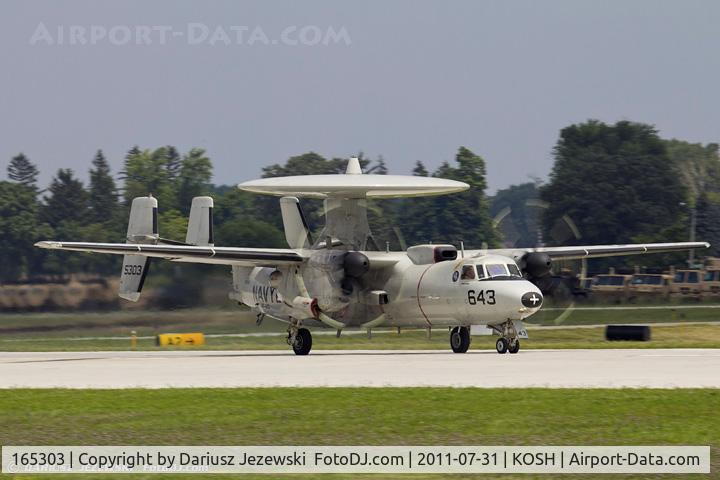 165303, Northrop Grumman E-2C Hawkeye 2000 C/N A52-176, E-2C Hawkeye 165303 643 from VAW-120 Greyhawks NAS Norfolk, VA