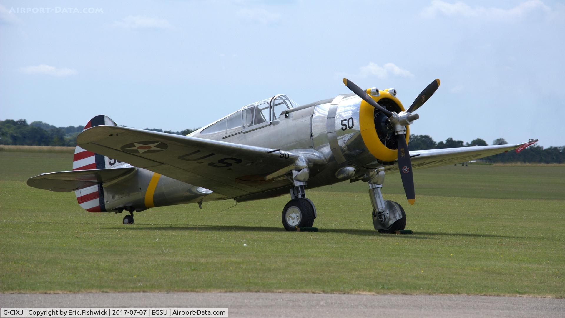 G-CIXJ, 1939 Curtiss P-36C Hawk C/N 38-210, 3. G-CIXJ on the eve of The Flying Legends Airshow, July 2017.