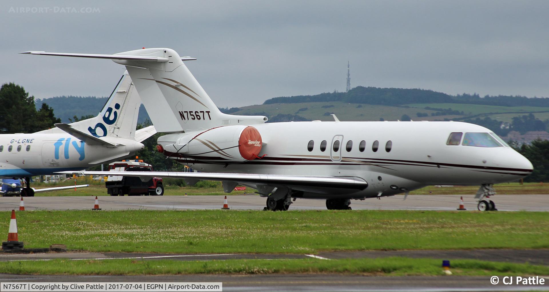 N7567T, 2008 Hawker 4000 C/N RC-10, On the ramp at Dundee EGPN