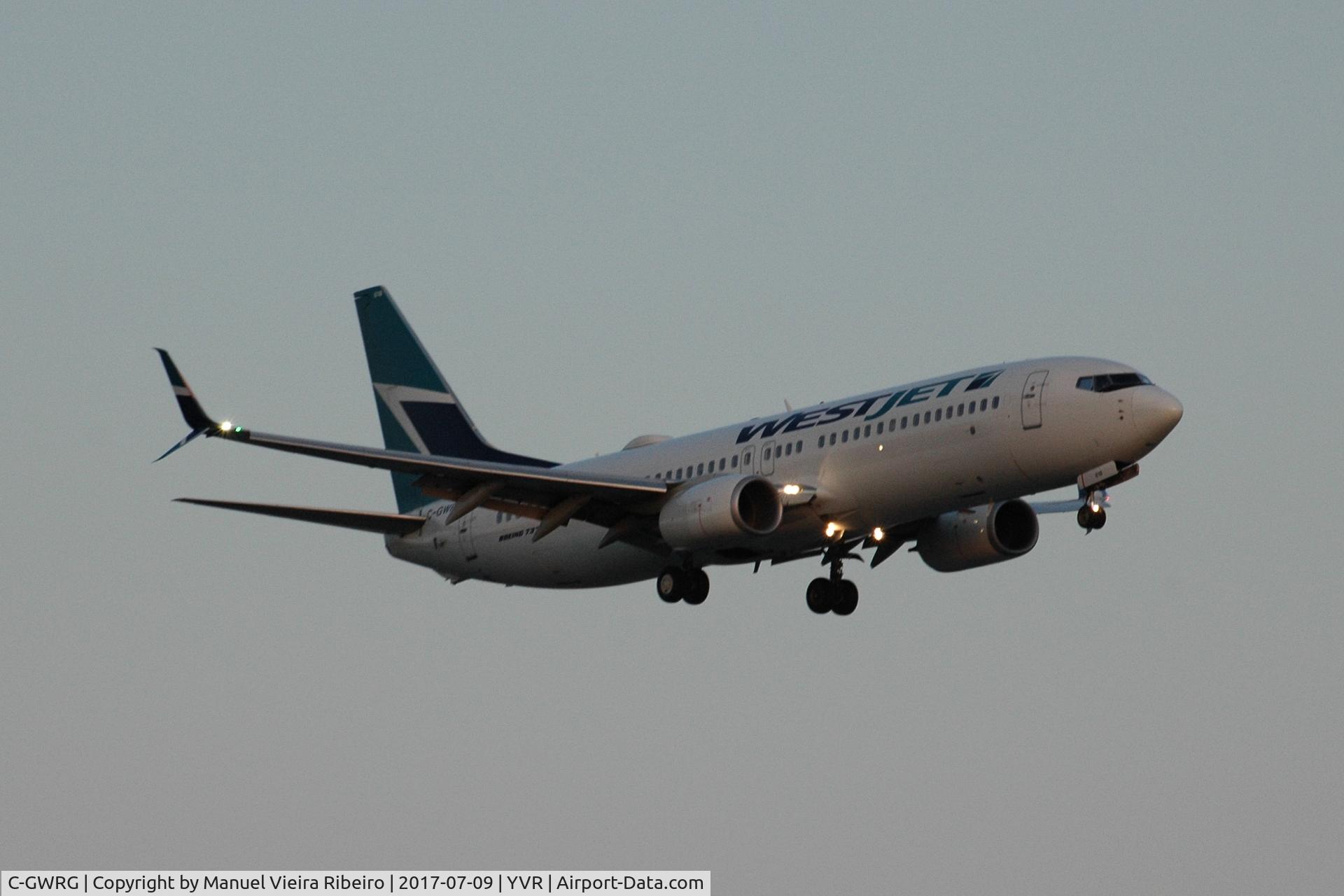 C-GWRG, 2012 Boeing 737-8CT C/N 39071, Arrival In Vancouver