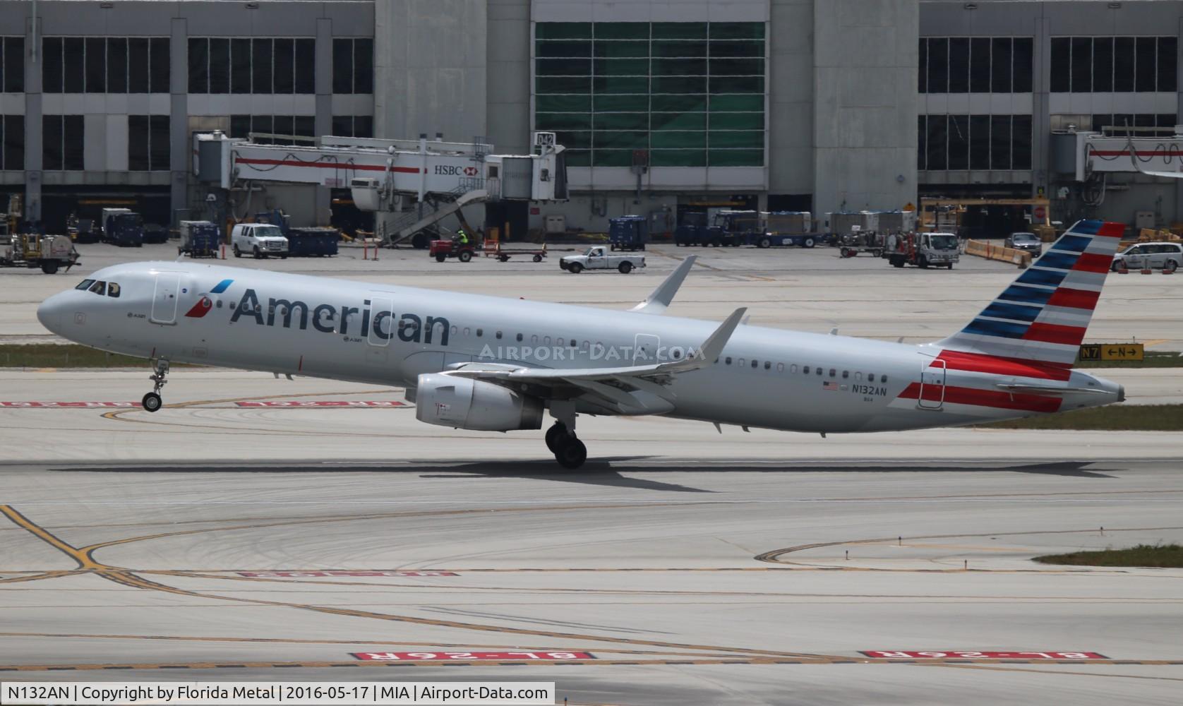 N132AN, 2015 Airbus A321-231 C/N 6473, American