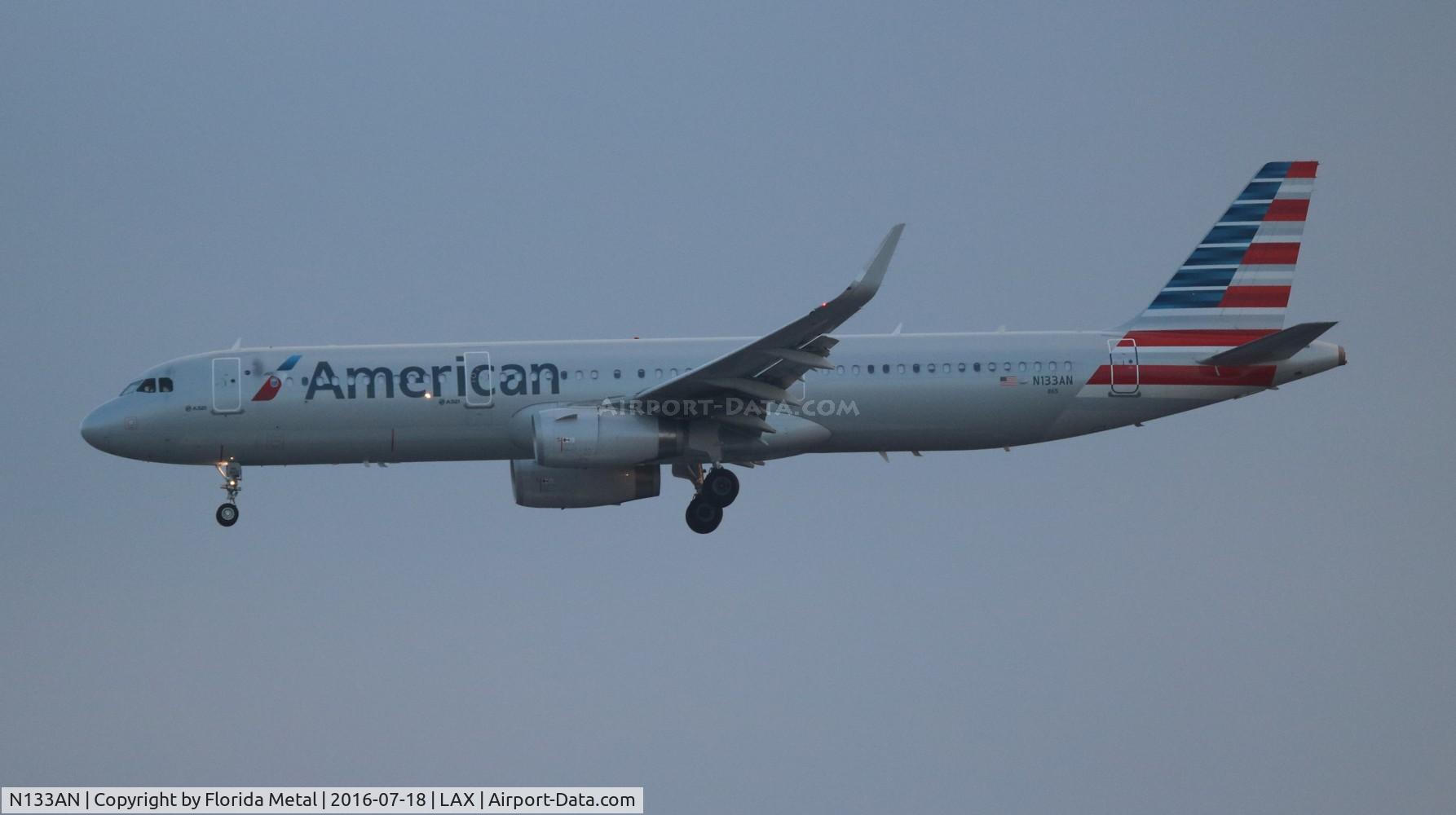 N133AN, 2015 Airbus A321-200 C/N 6482, American