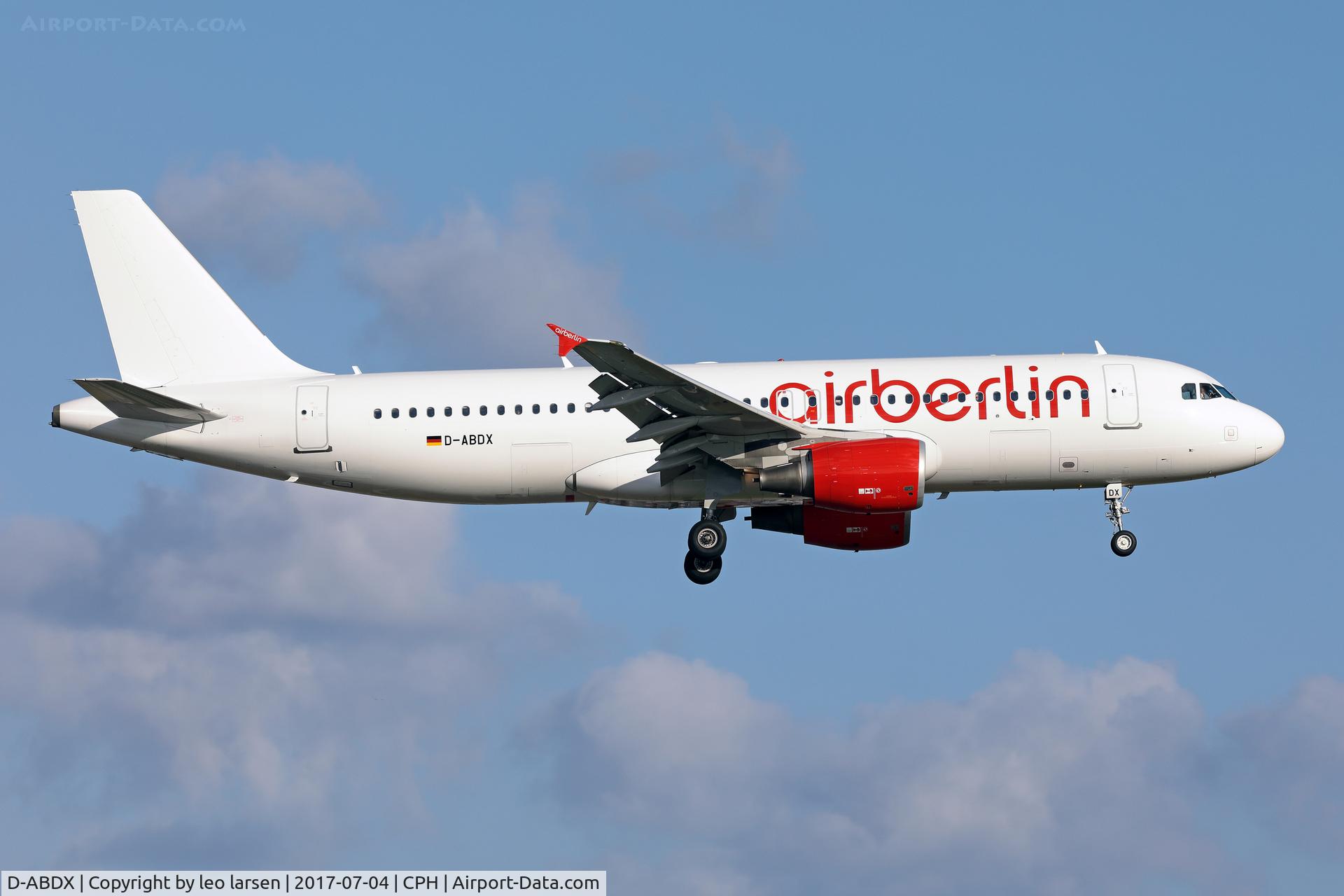 D-ABDX, 2009 Airbus A320-214 C/N 3995, Copenhagen 4.7.2017