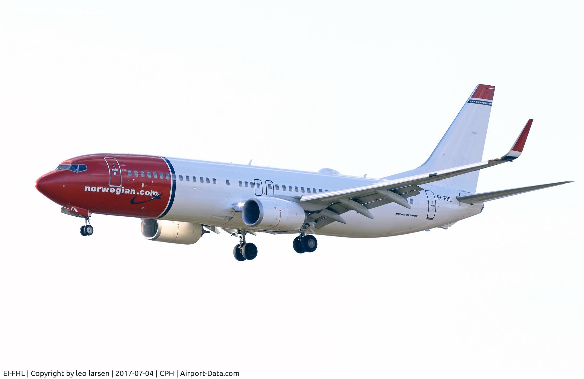 EI-FHL, 2015 Boeing 737-8JP C/N 42078, Copenhagen 4.7.2017