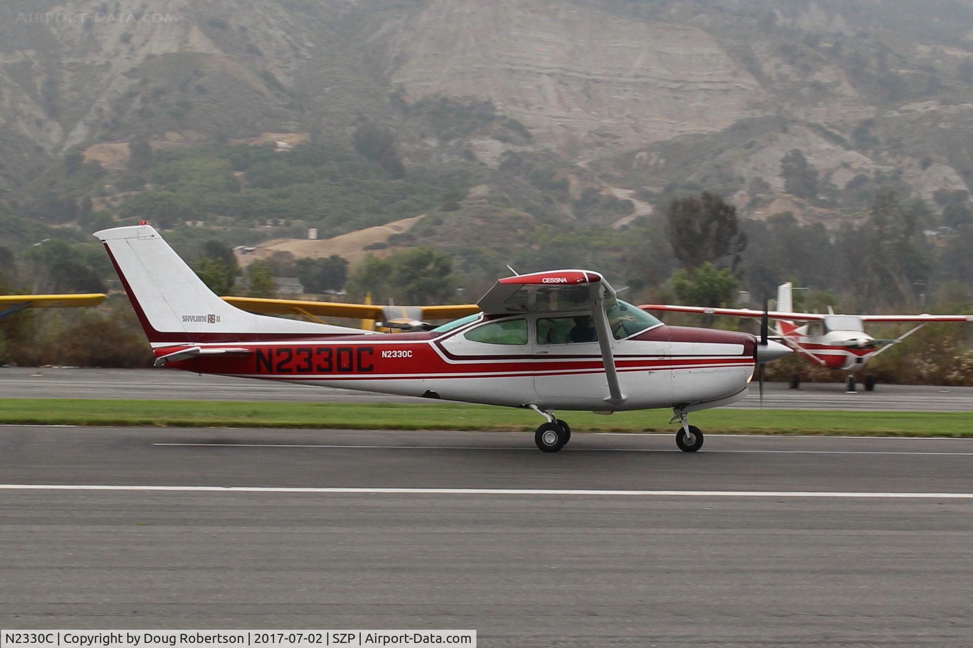 N2330C, 1978 Cessna R182 Skylane RG C/N R18200151, 1978 Cessna R182 SKYLANE RG, Continental O-540-J3C5D 235 Hp, landing roll Rwy 22