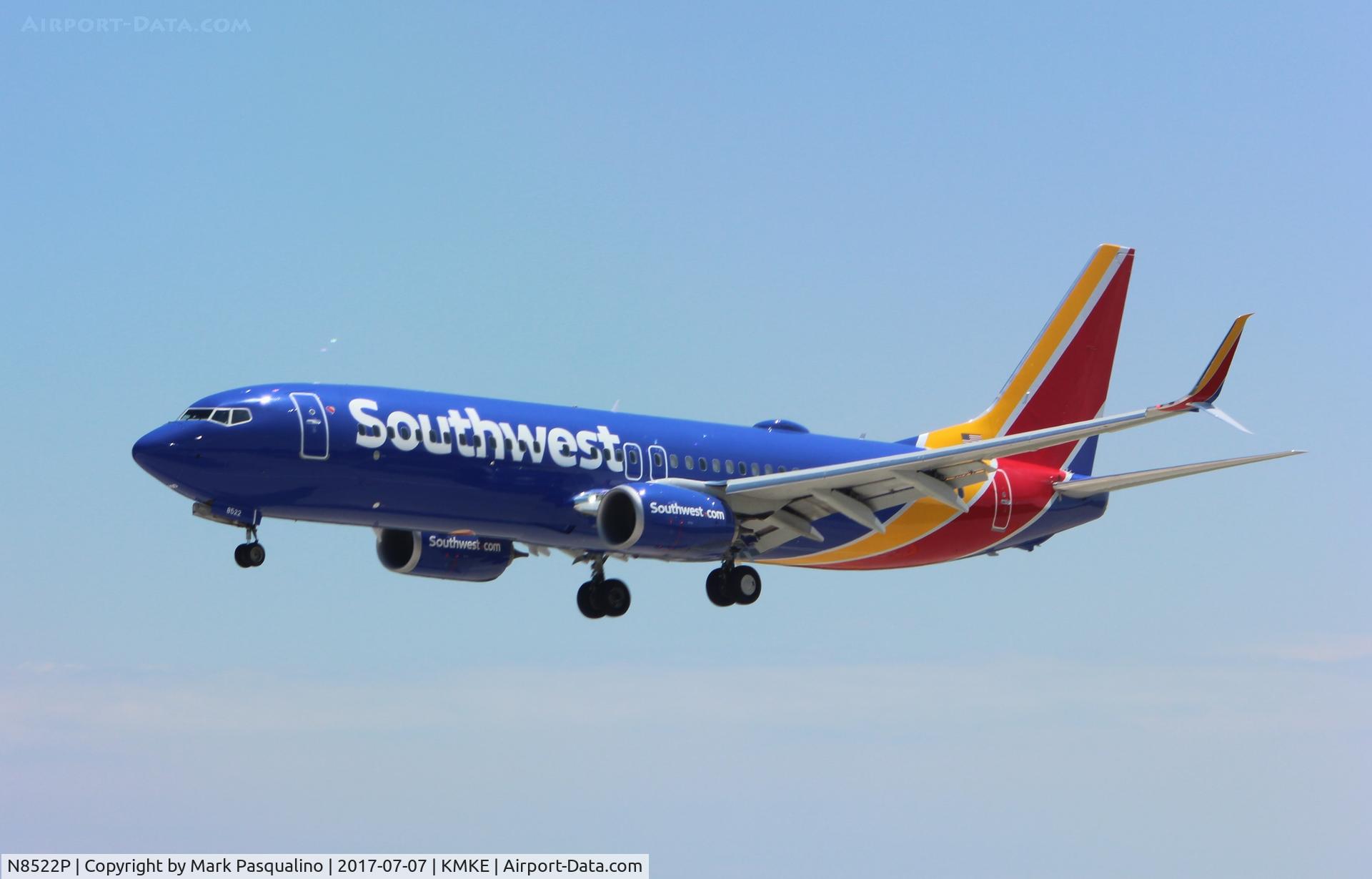 N8522P, 2017 Boeing 737-8H4 C/N 36922, Boeing 737-800