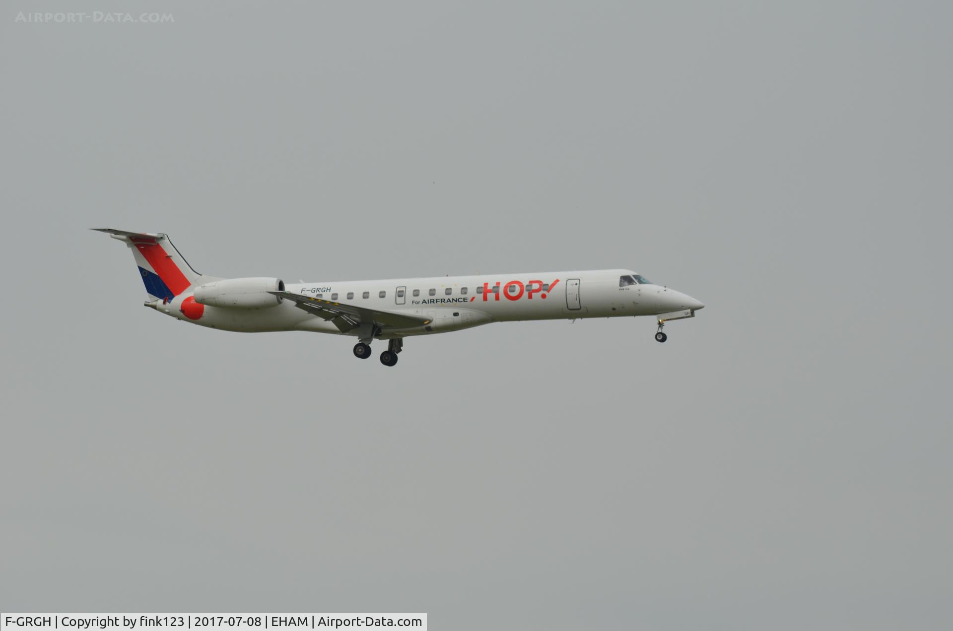 F-GRGH, 1999 Embraer EMB-145EU (ERJ-145EU) C/N 145120, HOP E145 LANDING