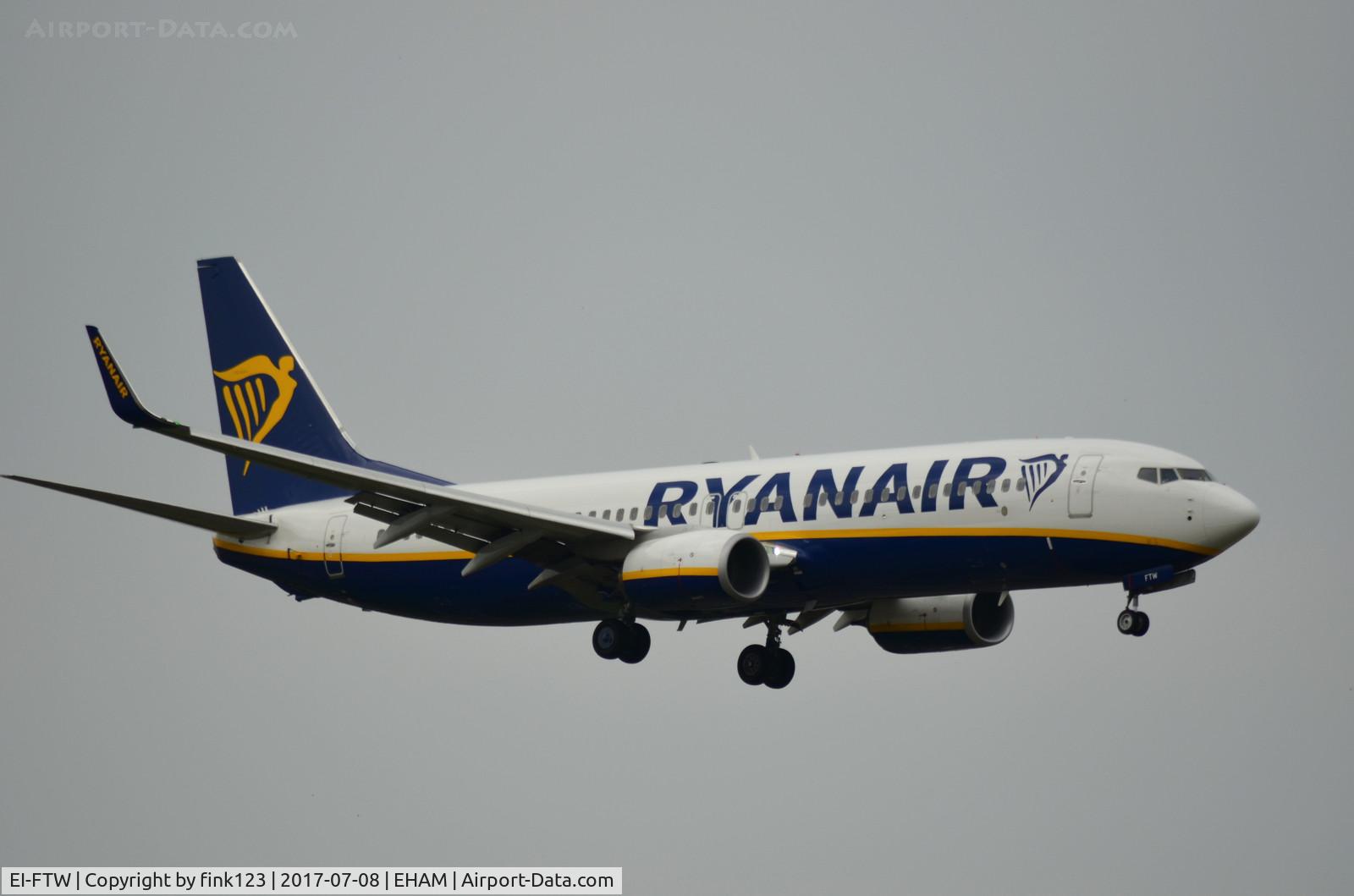 EI-FTW, 2017 Boeing 737-8AS C/N 44771, RYANAIR 737-800
