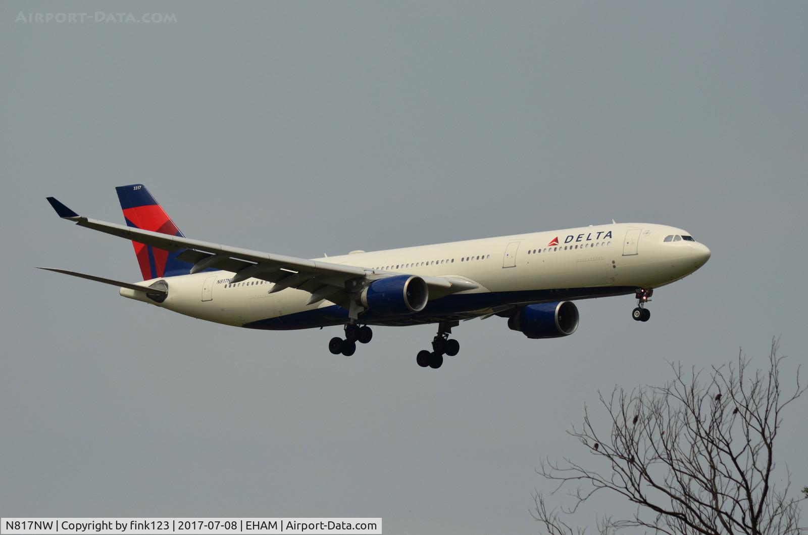 N817NW, 2007 Airbus A330-323 C/N 0843, DELTA A 330